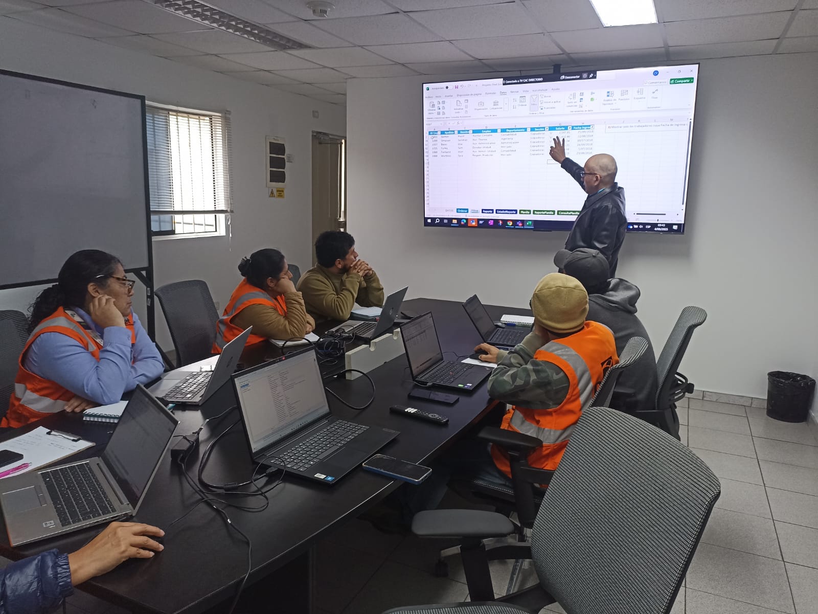 Capacitación en acción
